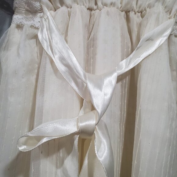 Vintage Sears Girls Dress Layered Lace Flower Girl First Communion Ivory Sz 7 - Picture 14 of 16